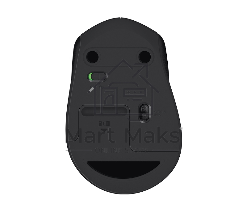 Мышь беспроводная Logitech M330 SILENT PLUS черный, 1000 dpi, радиоканал, USB, кнопки - 3