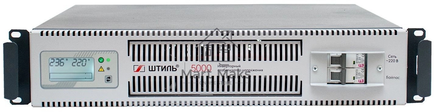Стабилизатор напряжения Штиль ИнСтаб IS5000RT 4500Вт 5000ВА серый