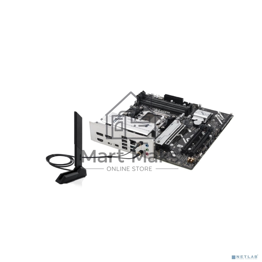 Материнская плата ASUS PRIME B840M-A WIFI, AM5, AMD B840, 4xDDR5, 4xSATA III, 3xM.2, 1xPCIe 4.0 x16, 2xPCIe 3.0 x16 (x1), 2xDP, 1xHDMI, 1x 2.5Gb LAN, Wi-Fi 6E, 2xUSB-A 10Gbps, 1xUSB-C 5Gbps, 4xUSB-A 2.0, 3x3.5 мм, 7.1, micro-ATX