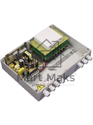 Коммутатор уличный Osnovo L2+ гигабитный коммутатор на 6 портов, 4*10/100/1000Base-T PoE, 2 SFP порта 1000Base-X, PoE до 30W на порт, суммарно PoE до 120W, IP66