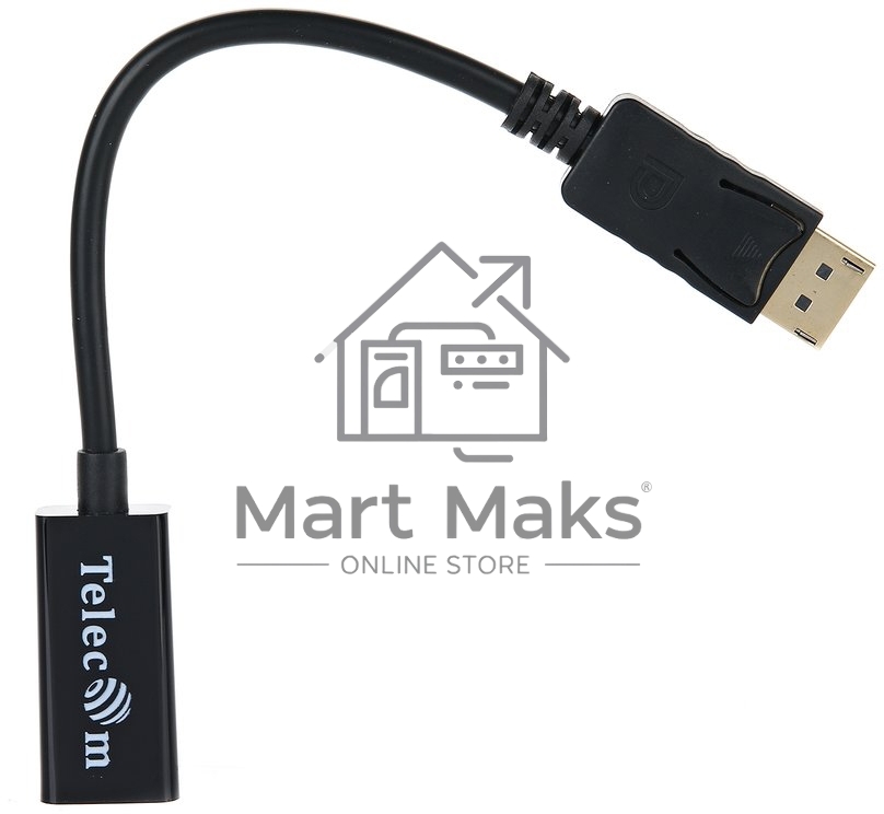 Кабель-переходник DP --> HDMI-F 0.2m, Telecom (TA553)