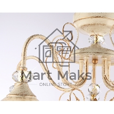 Светильник Ambrella light TR3057/5 BG/GD/FR бежевый/золото/белый матовый E27/5 max 40W D600*380