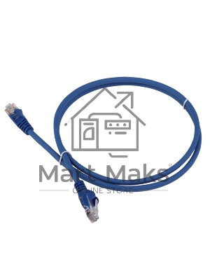 Патч-корд Lanmaster LAN-PC45/U5E-5.0-BL вилка RJ-45-вилка RJ-45 кат.5е 5м синий LSZH (уп.:1шт)