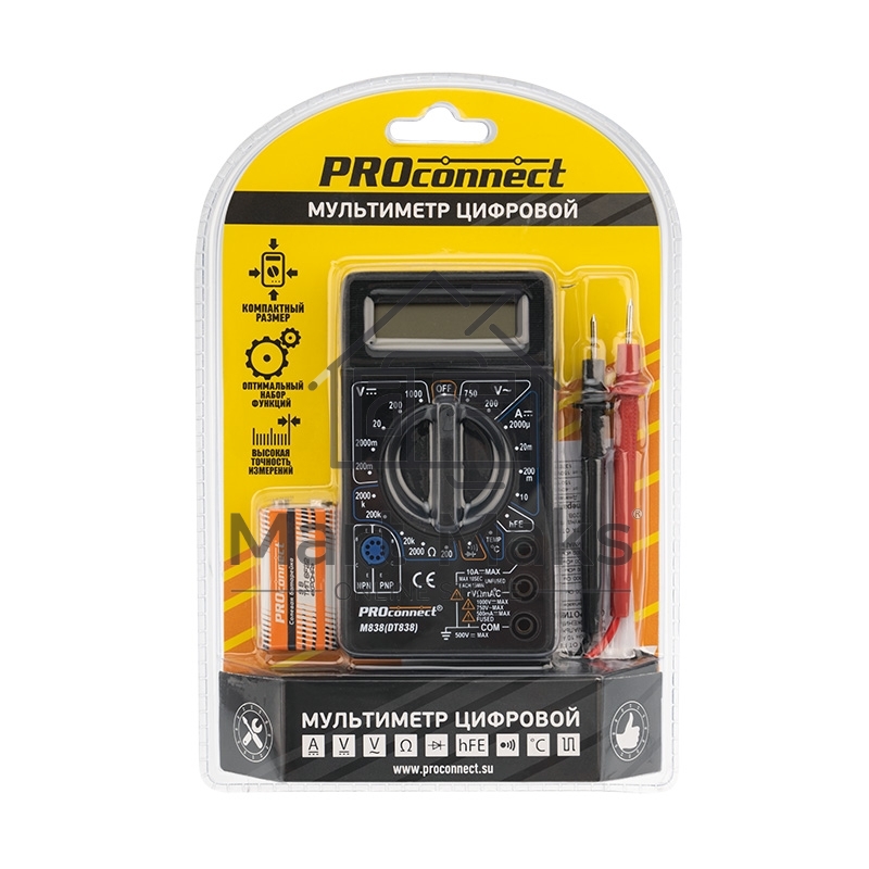 Портативный мультиметр M838 (DT838) PROconnect