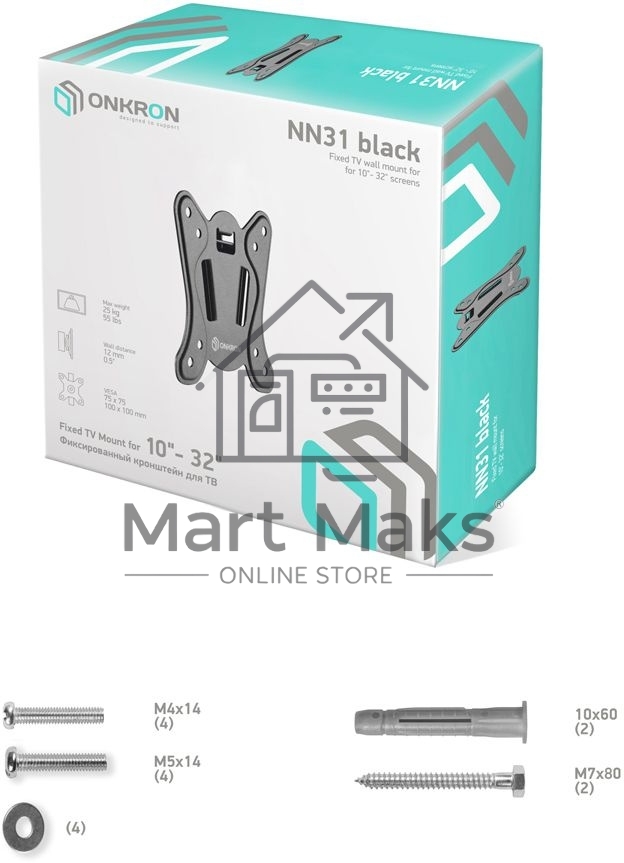 Кронштейн ONKRON NN31 для телевизора 10