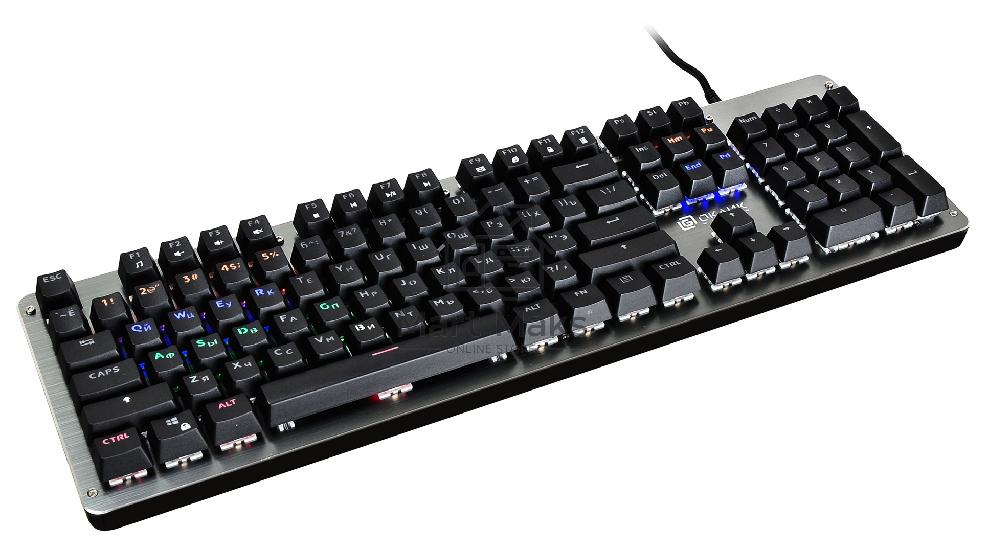 Клавиатура Oklick 970G DARK KNIGHT механическая черный USB Gamer LED