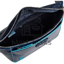 Сумка на пояс Piquadro Blue Square CA2174B2/BLU2 синий натур.кожа
