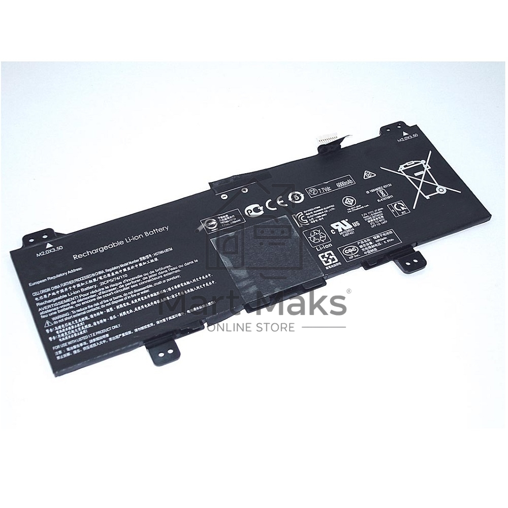 Аккумуляторная батарея для ноутбука HP 14-CA 7.7V 47.3Wh