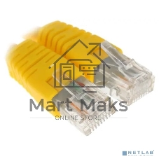 Патч-корд UTP Cablexpert cat.6, 0.25м, литой, многожильный, желтый