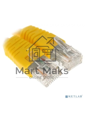 Патч-корд UTP Cablexpert кат.6, 0.25м, литой, многожильный, желтый