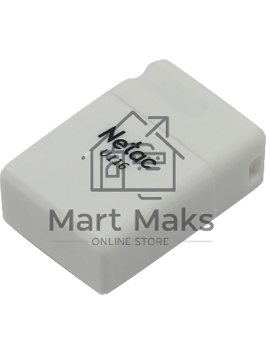Флешка USB Netac U116 8Gb <NT03U116N-008G-20WH>, USB 2.0, миниатюрная пластиковая белая