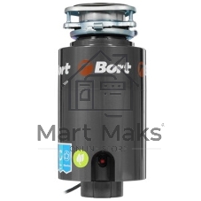 Измельчитель пищевых отходов Bort TITAN 4000 (Control) Мощность л.с. 0,75; 560 Вт; 4,2 кг/мин; 3200 об/мин; 1400 мл; Металл;набор аксессуаров 5 шт [93410242]