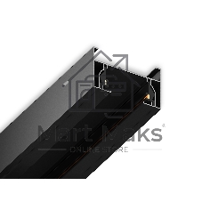 Шинопровод накладной однофазный Standard 220V GL7104 BK черный 2000*32.5*19.8 (ввод питания, 1 заглушка, крепление в комплекте)