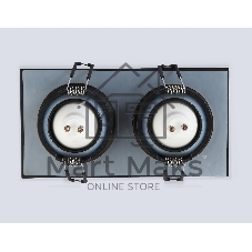 Светильник Ambrella light TN1146/2 BK черный IP44 GU5.3/2 180*95*38