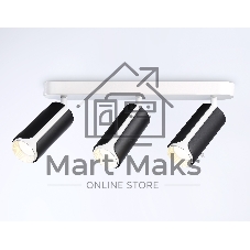 Светильник Ambrella light TN51605/3 BK/WH черный/белый GU10/3 380*60*195