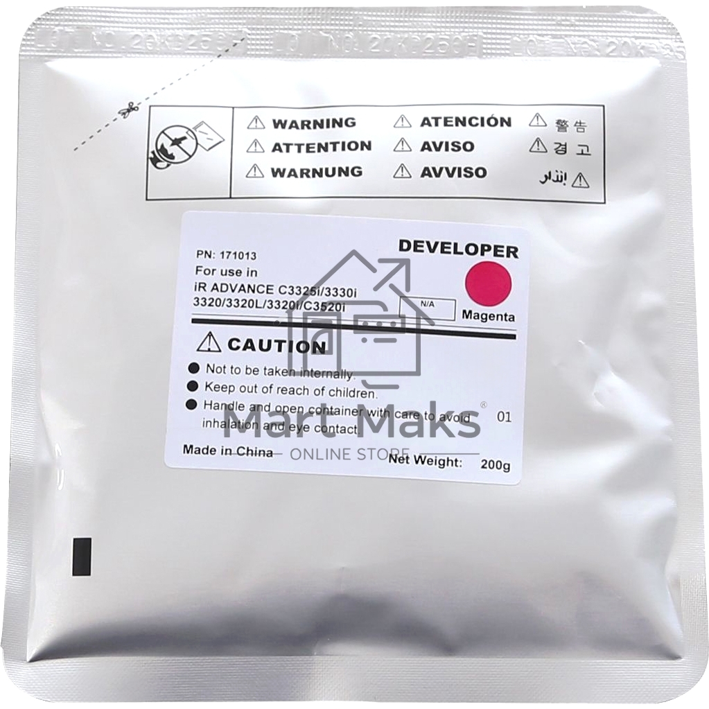 Девелопер для CANON iR ADVANCE C3320/3325i/3330/3525i/3530i CET Magenta, 200г, 240000 стр., CET171013