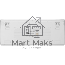 Клавиатура MSI Forge GK600 гибридная, Bluetooth, радиоканал, белый