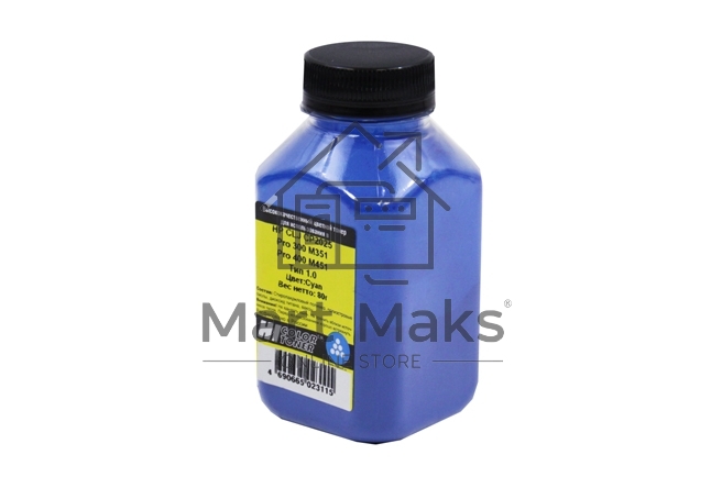 Тонер Hi-Black для HP CLJ CP2025/Pro 300 M351/Pro 400 M451, Тип 1.0, C, 80 г, банка
