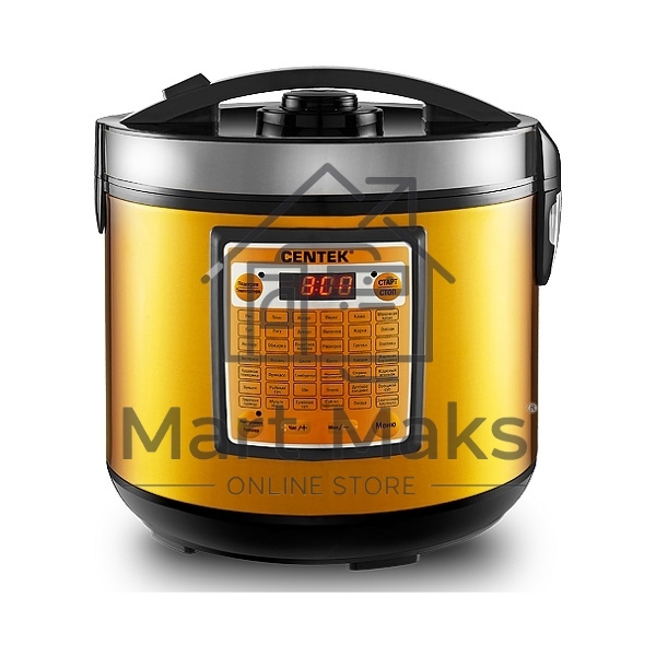 Мультиварка Centek CT-1495 черный 5.0л, 42 программы + Мультишеф черный/золотистый