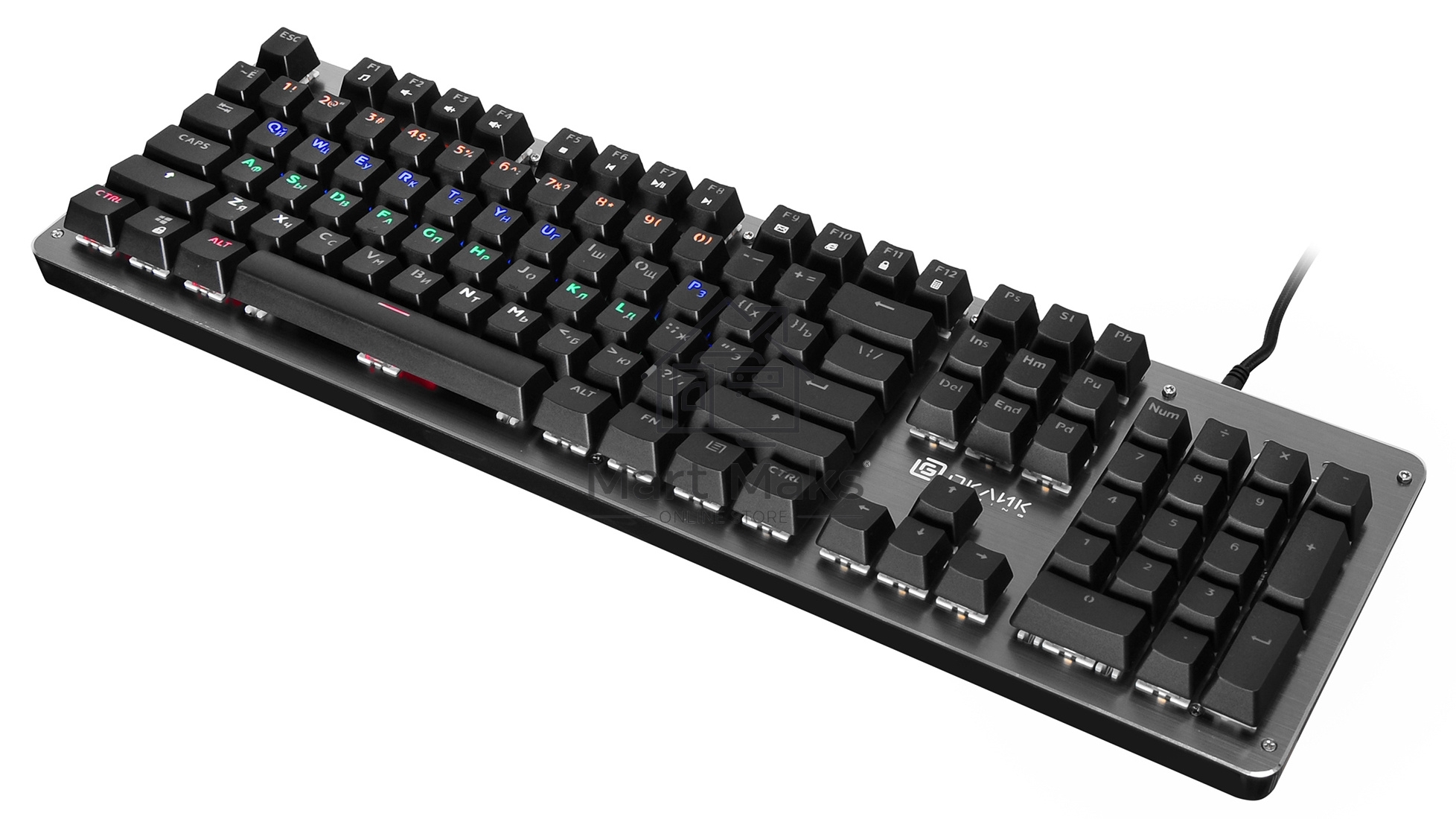 Клавиатура Oklick 970G DARK KNIGHT механическая черный USB Gamer LED
