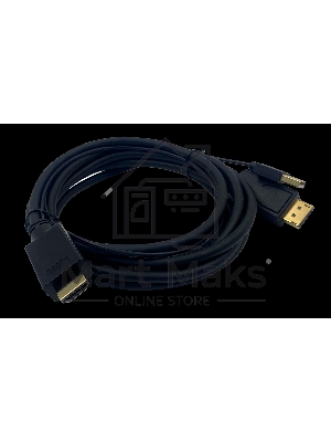 Кабель аудио-видео Buro HDMI (m)/DisplayPort (m) 2м. Позолоченные контакты черный (HDMI-DP-2M)