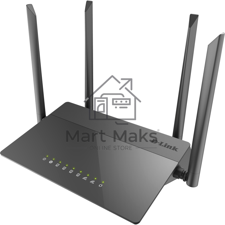 Маршрутизатор беспроводной D-Link DIR-841/RU/A1B, Wireless AC1200 Dual-Band Router with 1 10/100/1000Base-T WAN port and 410/100Base-TX LAN ports.802.11b/g/n compatible, 802.11AC up to 866Mbps,1 10/100/1000Base-T WAN port, 4