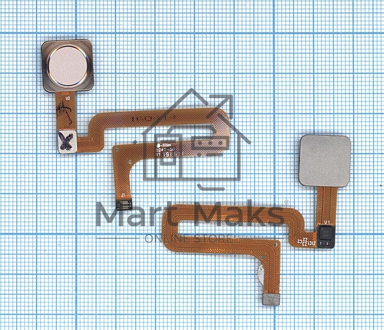 Шлейф со сканером отпечатка пальца для Xiaomi Mi 4S золотой