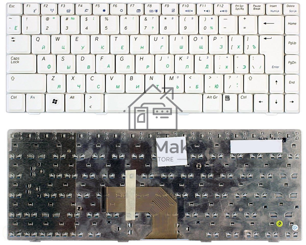 Клавиатура для ноутбука Asus W5 W6 W7 белый