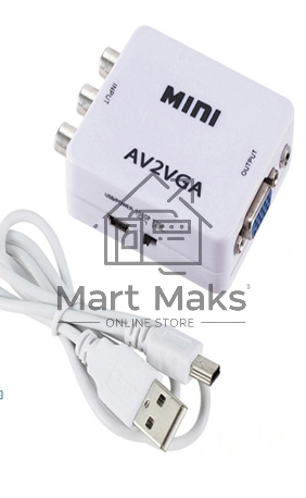 Переходник с AV (тюльпаны) на VGA