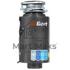 Измельчитель пищевых отходов Bort TITAN 4000 (Control) Мощность л.с. 0,75; 560 Вт; 4,2 кг/мин; 3200 об/мин; 1400 мл; Металл;набор аксессуаров 5 шт [93410242]