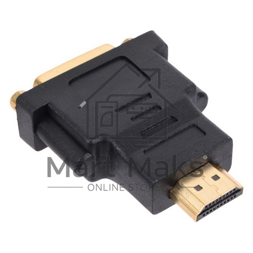 Переходник Gembird Переходник HDMI-DVI 19M/25F, золотые разъемы, пакет(A-HDMI-DVI-3)