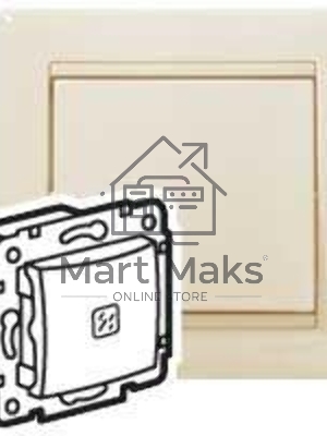 Механизм выключателя 1-кл. СП Valena 10А IP31 с подсветкой сл. кость (DIY-упак.) Leg 695601