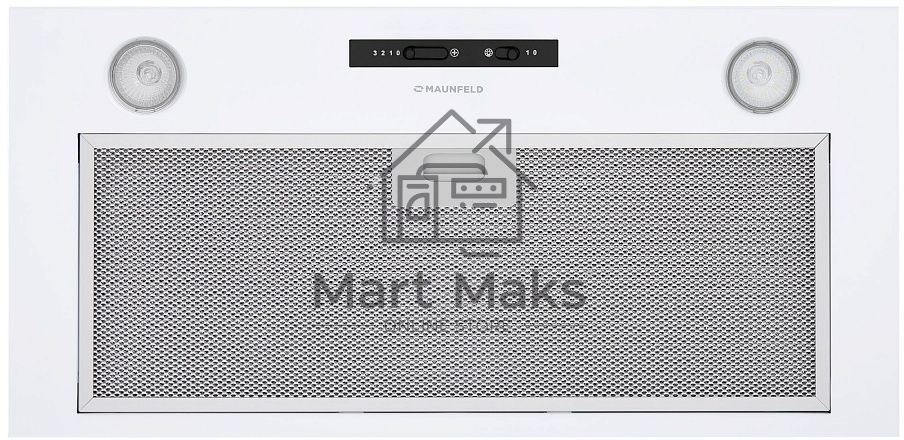 Вытяжка встраиваемая Maunfeld Crosby Light (C) 60 белый, 60 см, 850 куб. м/ч, 48 дБ