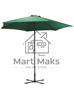 Зонт садовый Ecos GU-03 (зеленый) с крестообразным основанием