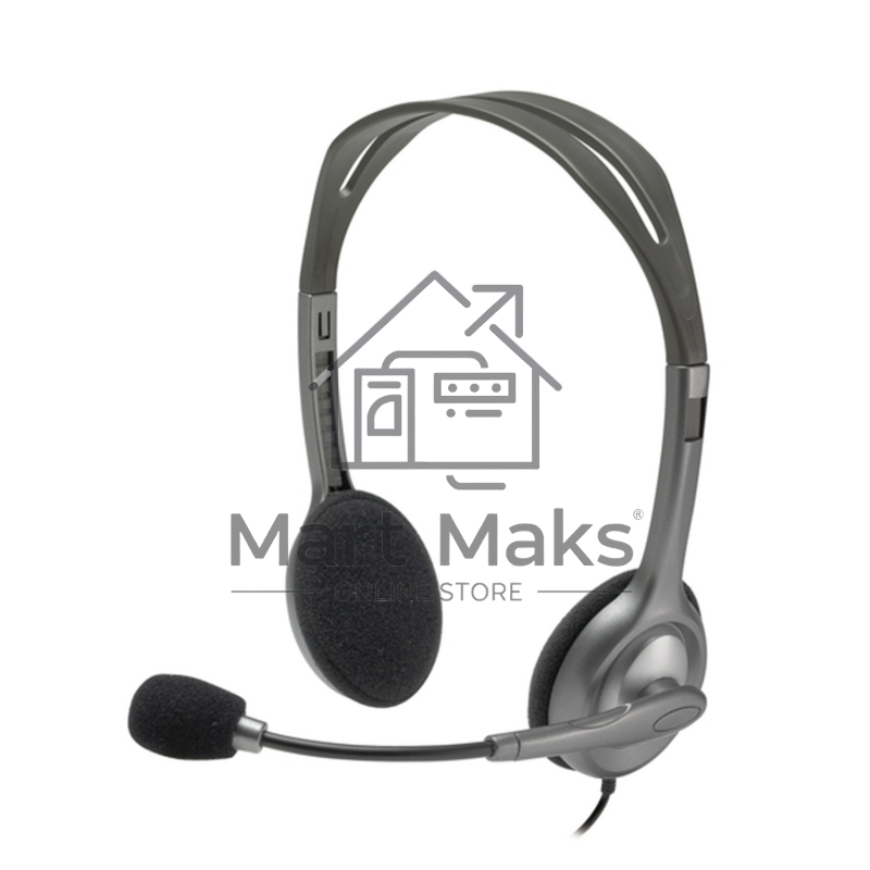 Гарнитура Logitech Headset H111 Stereo grey (981-000594/981-000593/981-000588)