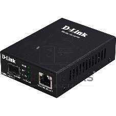 Медиаконвертер D-Link DMC-G10SC/A1A с 1 портом 100/1000Base-T и 1 портом 1000Base-LX с разъемом SC для одномодового оптического кабеля (до 10 км)