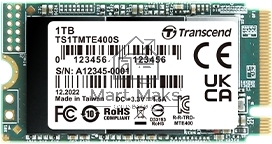 Твердотельный диск 1TB Transcend MTE400S, 3D TLC NAND, M.2 2242,PCI-E 4x  R/W - 2000/1700 MB/s