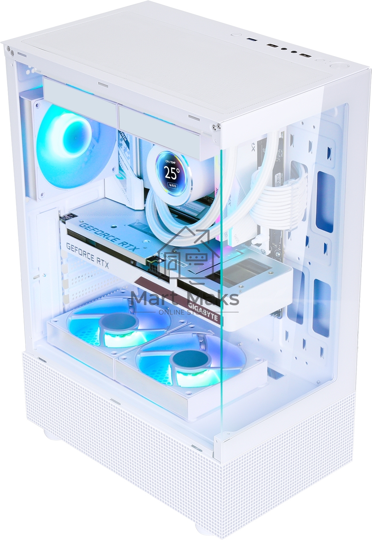 Компьютерный корпус AeroCool / Formula Crystal Z1 белый без БП ATX 2xUSB2.0 1xUSB3.0 audio bott PSU