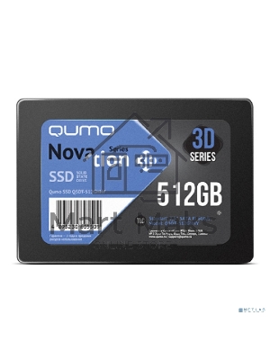 Накопитель SSD QUMO Novation 3D, 512Gb, SATA III, 2.5