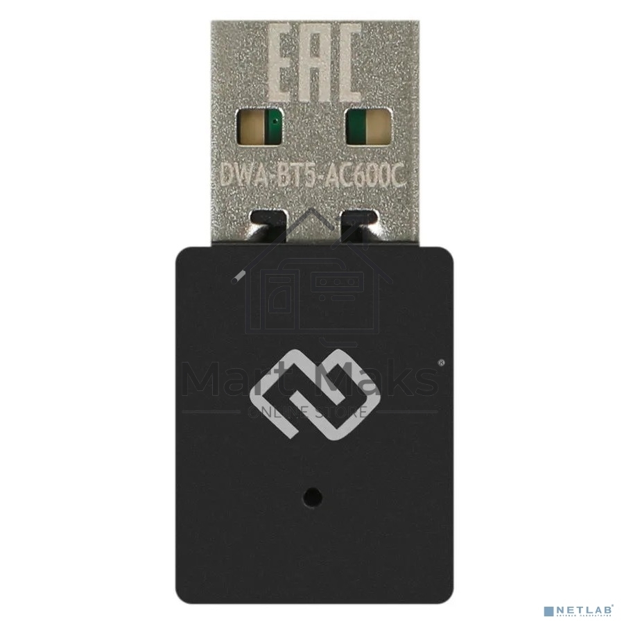 Сетевой адаптер WiFi + Bluetooth Digma DWA-BT5-AC600C AC600 USB 2.0 (ант.внутр.) 1ант. (упак.:1шт)