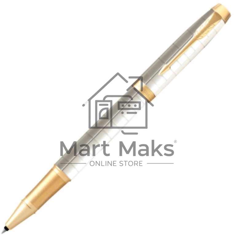 Ручка роллер Parker IM Premium T318 (CW2143646) Pearl GT F, черные чернила, подарочная коробка