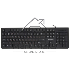 Комплект клавиатура+мышь Gembird KBS-9050L проводной, USB, 1000 DPI, чёрный