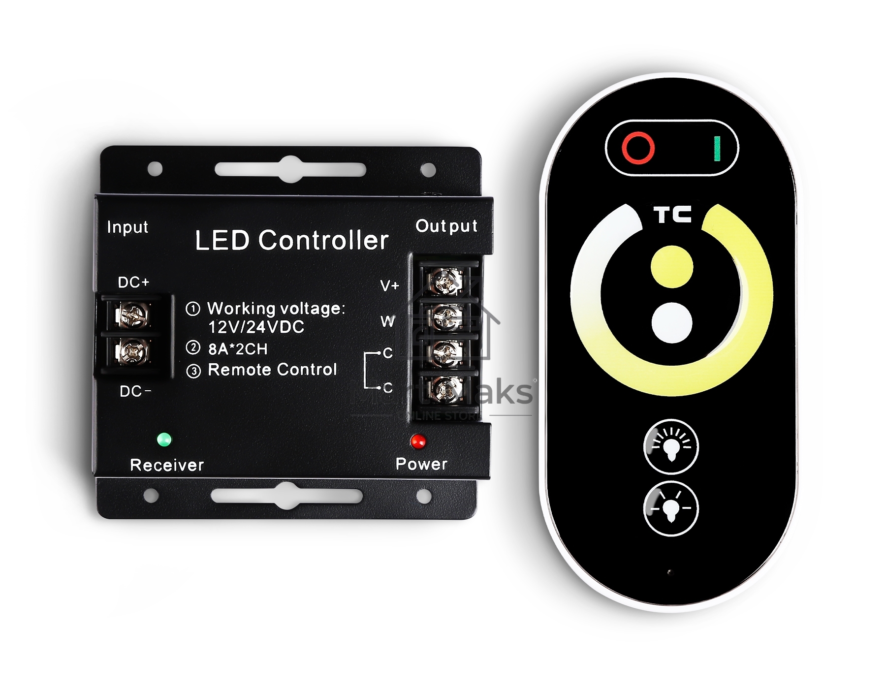 Контроллер GS11151 CCT 16A 12V 192W/ 24V 384W (ПДУ Радио 2.4G AAA)