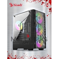 Корпус Bloody CC-124-BK, Mini-Tower, чёрный