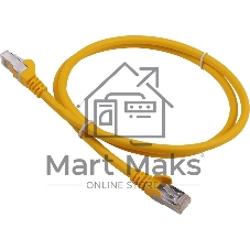 Кабель Патч-корд LANMASTER FTP LAN-PC45/S6A-1.0-YL вилка RJ-45-вилка RJ-45 Cat.6А 1м желтый LSZH (уп.:1шт)