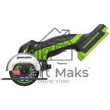 Угловая шлифовальная машина аккумуляторная GreenWorks GD24UCS, 24V, без АКБ и ЗУ (3402007)