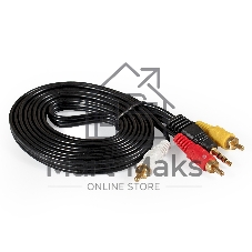 Кабель аудио ExeGate EX-CCA-4P2R-1.8 (3.5mm Jack M/3xRCA M, 1,8м)
