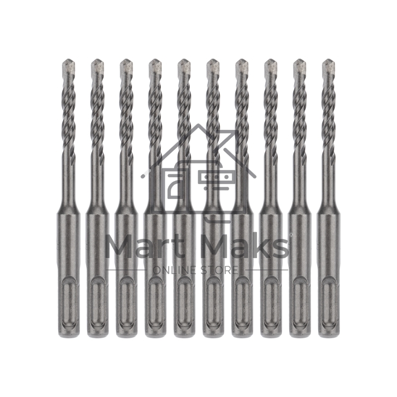 Бур по бетону KRANZ 6x110 мм SDS PLUS (10 шт.) 