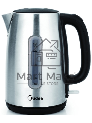 Чайник электрический Midea MK-8028 1.7л. 2200Вт серебристый (корпус: нержавеющая сталь)