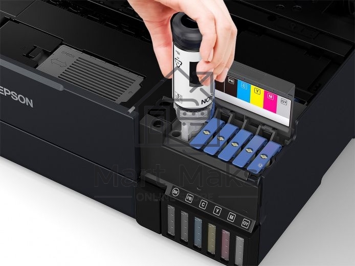 МФУ струйный Epson L8180 (C11CJ21403/C11CJ21402) A3 Duplex Net WiFi USB RJ-45 черный